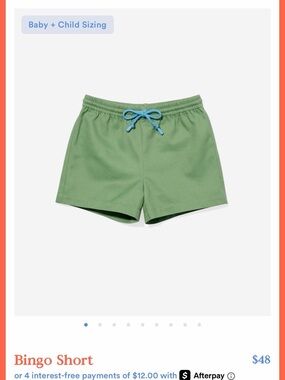 Oso & Me Bingo Shorts sz 8